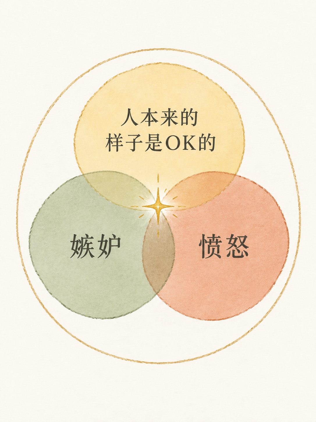 觉察让三种念头并行存在